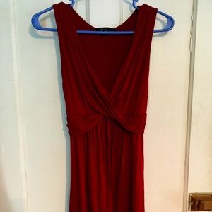 Red cotton summer dress